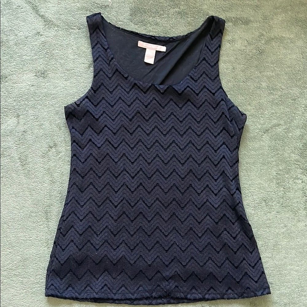 Banana Republic Sleeveless Chevron Top
